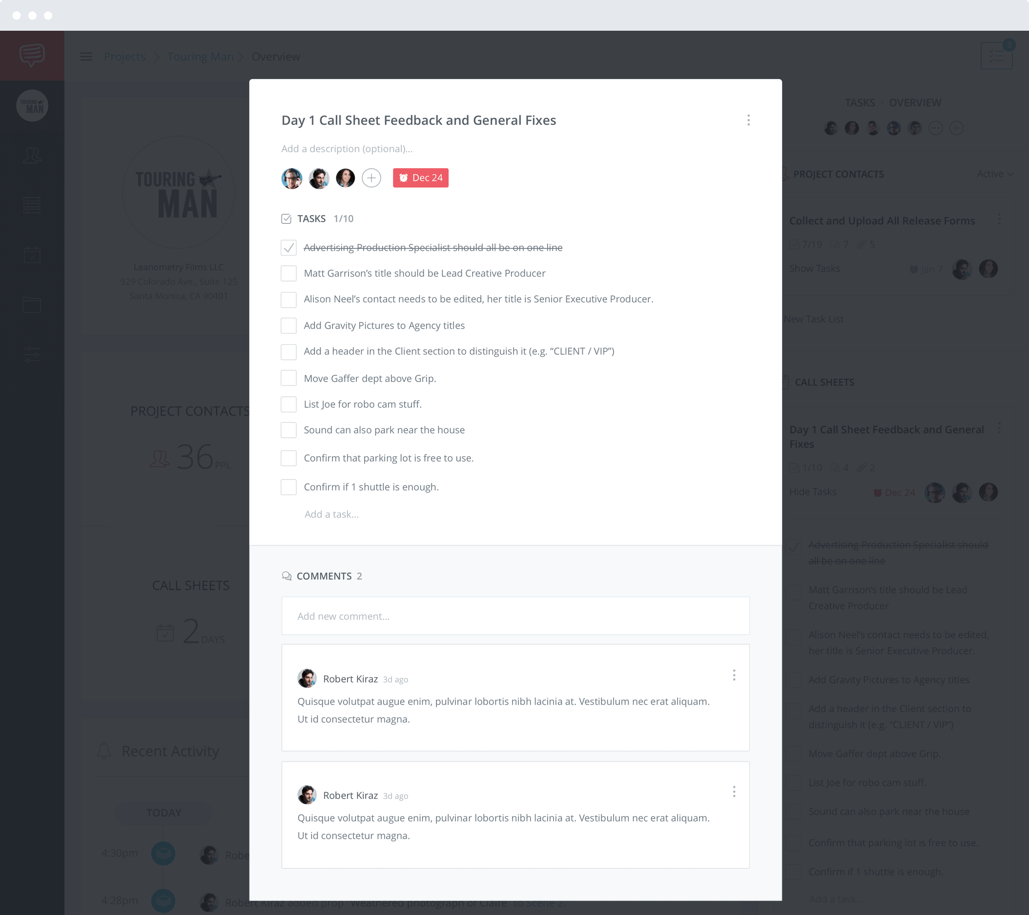 Celtx Studio vs StudioBinder Film TV & Video Production Project Management Software - Film Project Management Expanded View Celtx Studio vs StudioBinder Film TV & Video Production Project Management Software - Film Project Management Expanded View